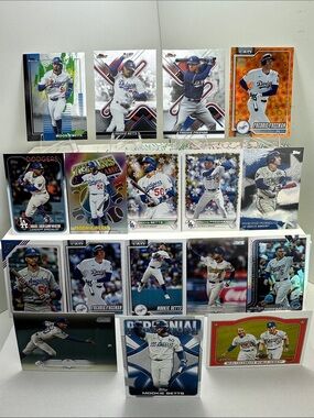 Freddie Freeman & Mookie Betts Dodgers lot of 17
